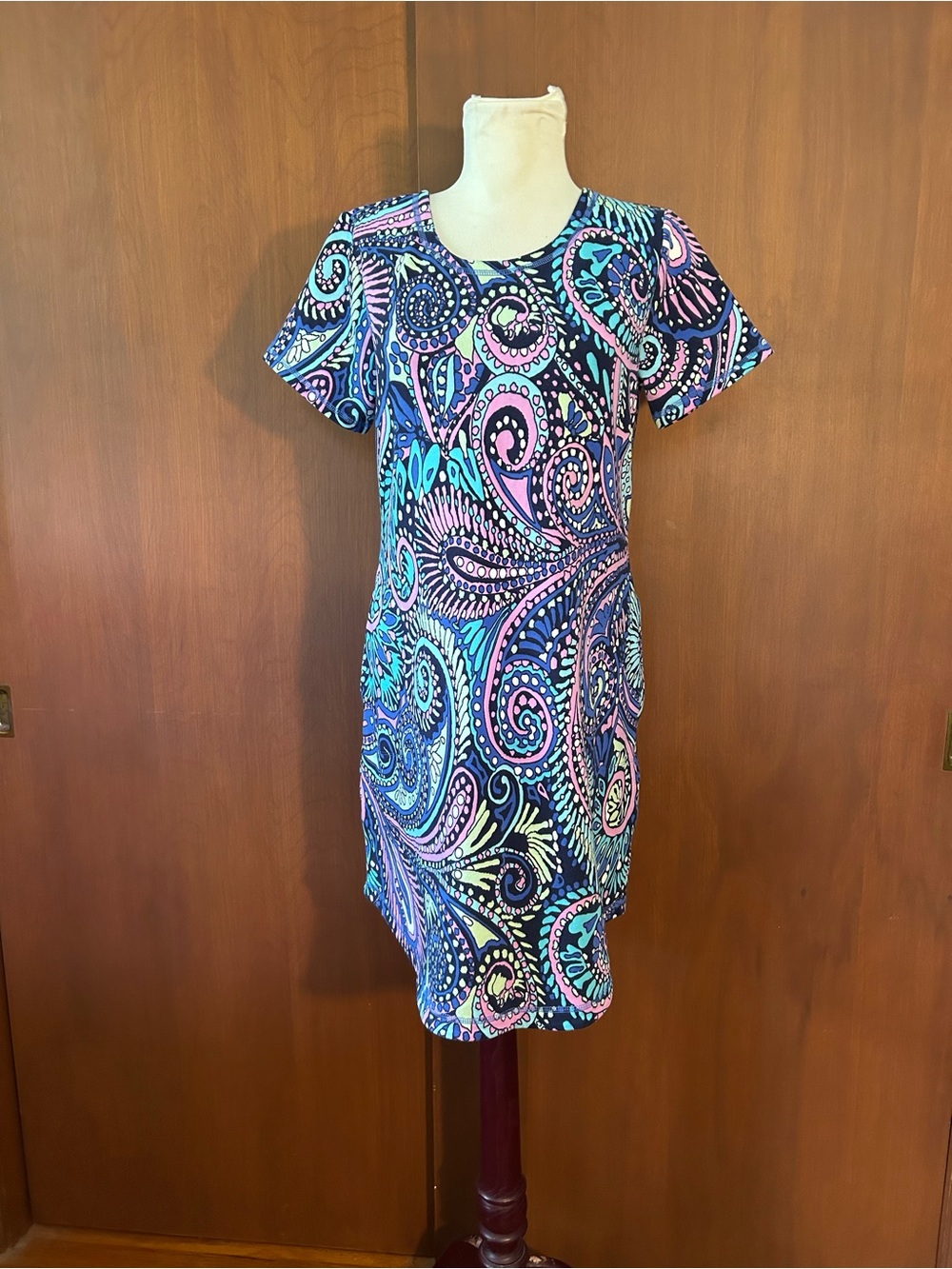 T by Talbots multicolored paisley dress